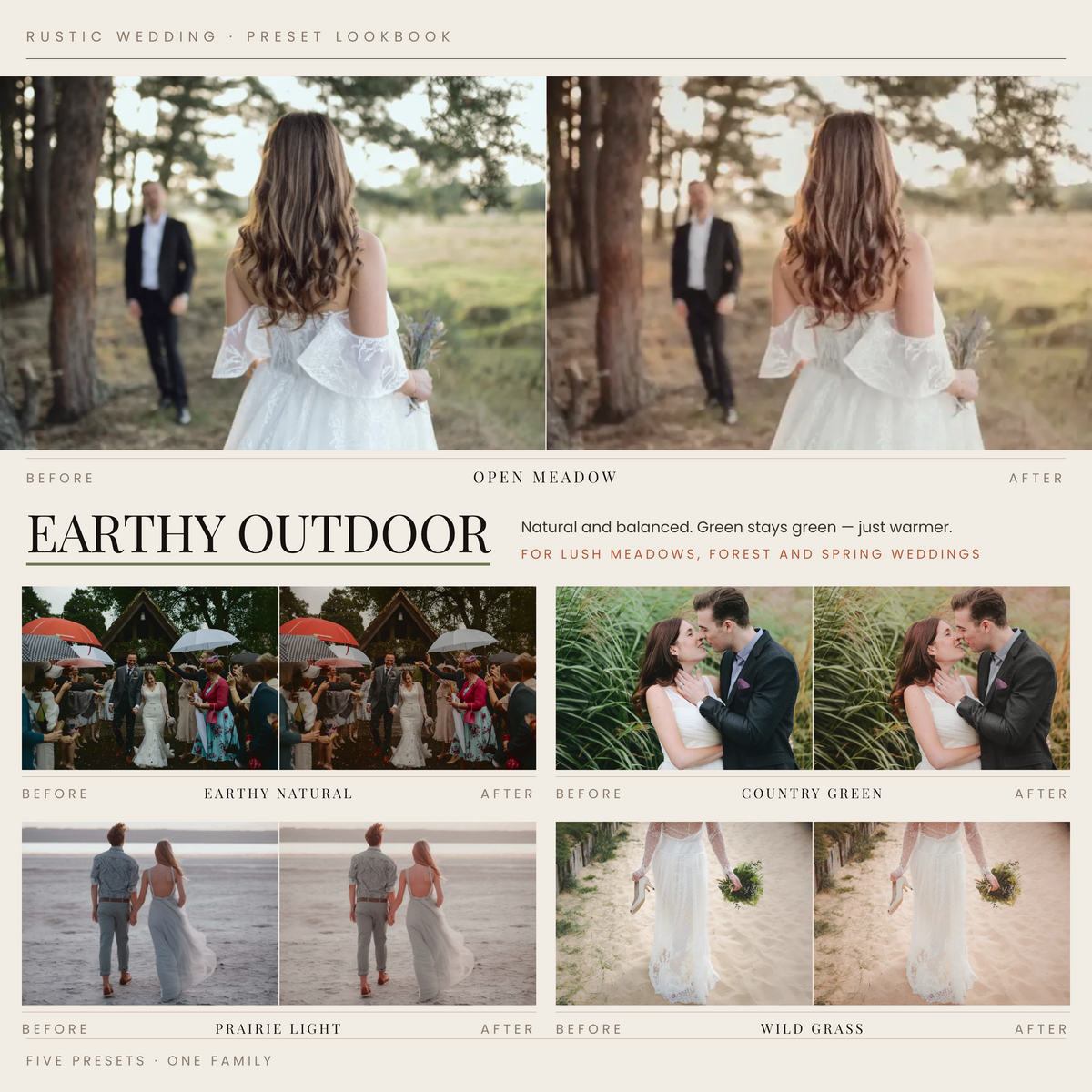 RUSTIC WEDDING 25 Lightroom Presets for Weddings and Ranch Photography