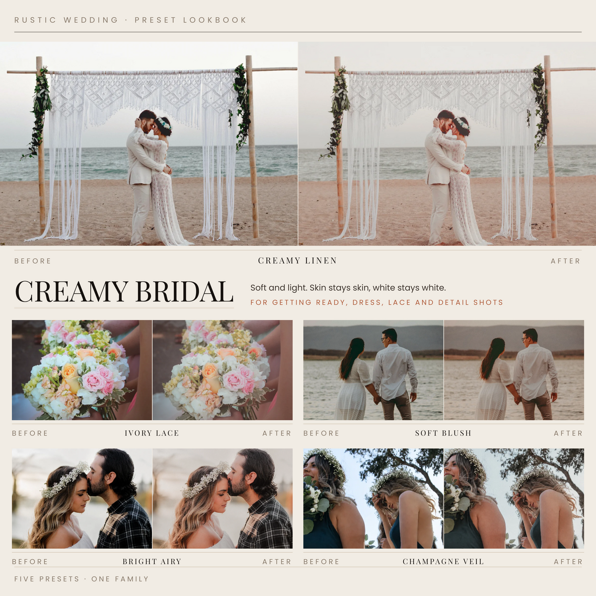RUSTIC WEDDING 25 Lightroom Presets for Weddings and Ranch Photography