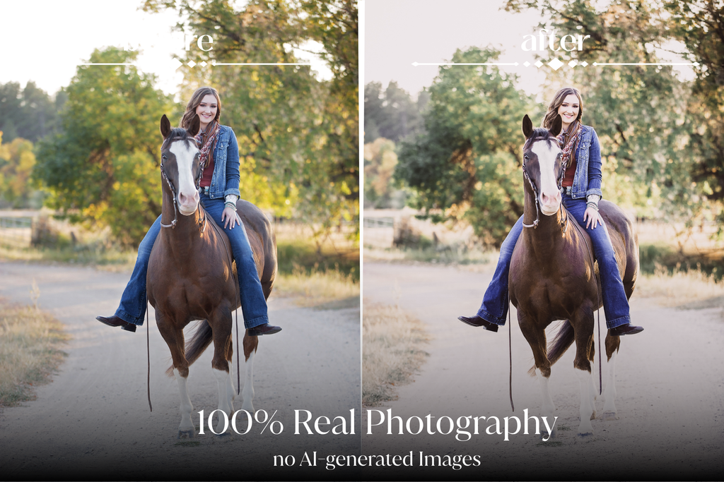 NATURAL GREEN – 10 Lightroom Presets für Pferde-, Haustier- & Outdoor-Fotografie