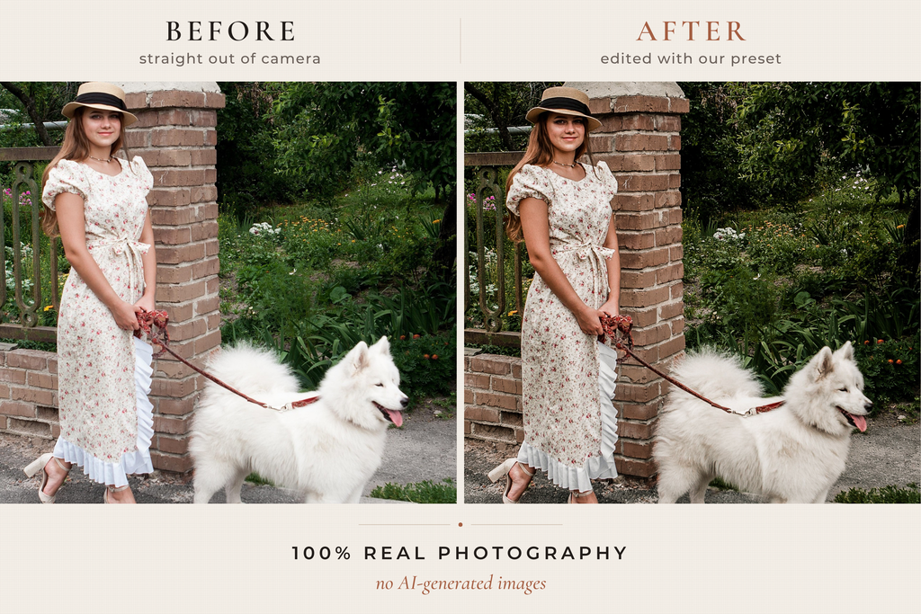 WOODLAND FOLKLORE — 33 Cinematic Cottagecore Lightroom Presets