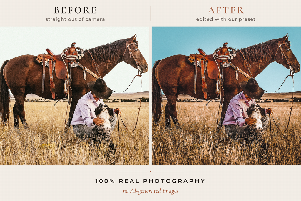 WESTERN RANCH – 30 Lightroom-Presets für Pferde & Outdoor
