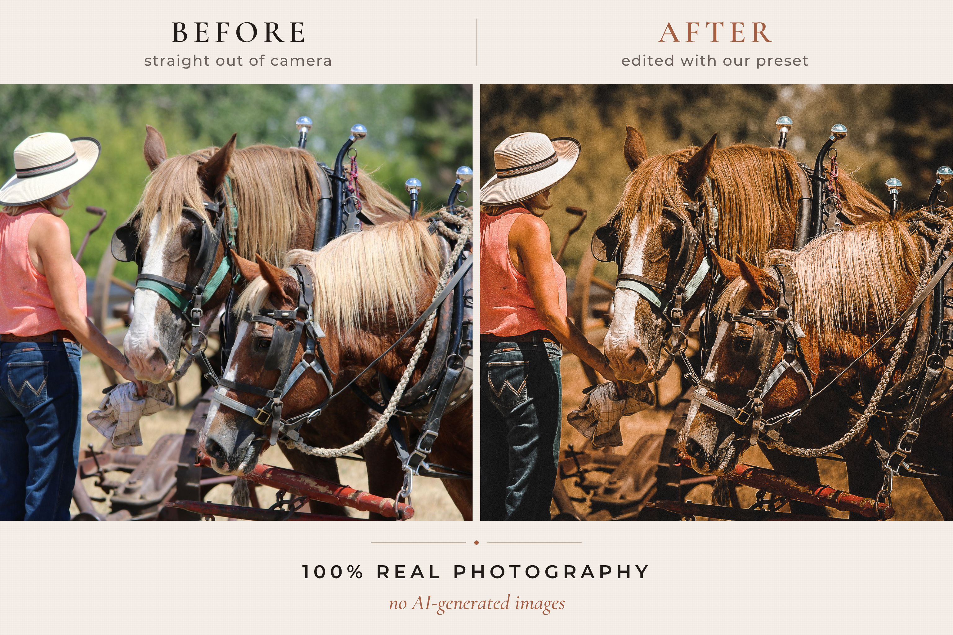 WESTERN RANCH – 30 Lightroom-Presets für Pferde & Outdoor